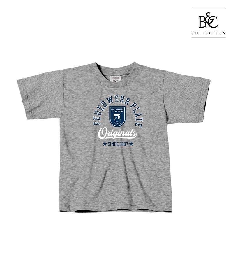 B&C Kinder T-Shirt Sports Grey "Jacob"