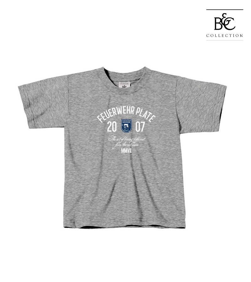 B&C Kinder T-Shirt Sports Grey "Isack"