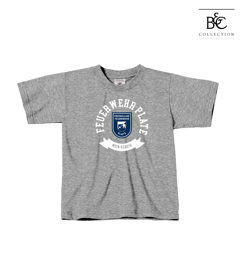 B&C Kinder T-Shirt Sports Grey "Bono"