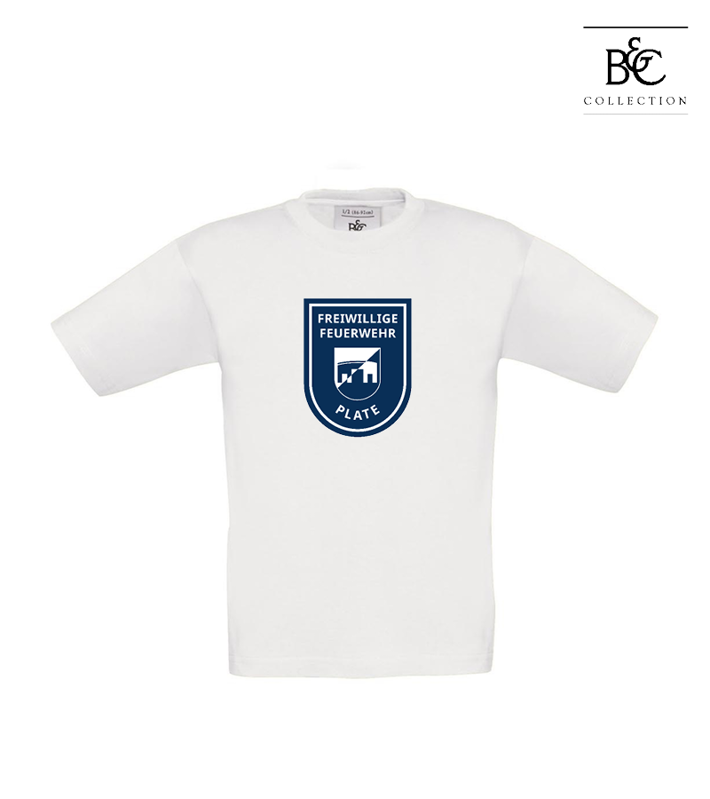 B&C Kinder T-Shirt White "Anton Frontprint"
