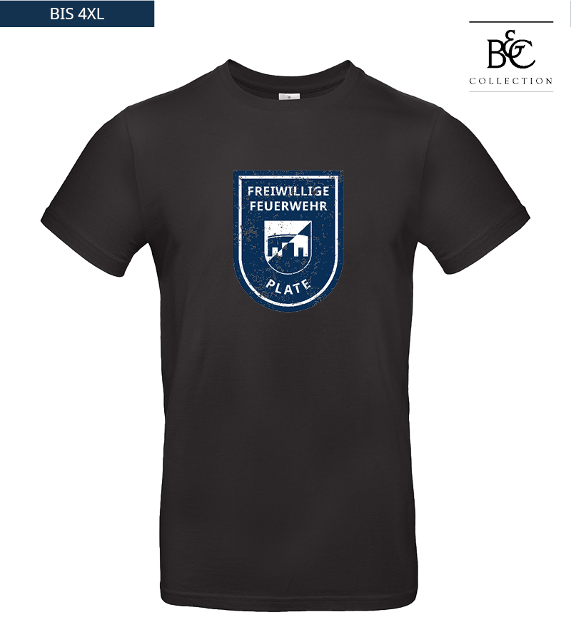 B&C Herren T-Shirt Black "Uwe Frontprint"