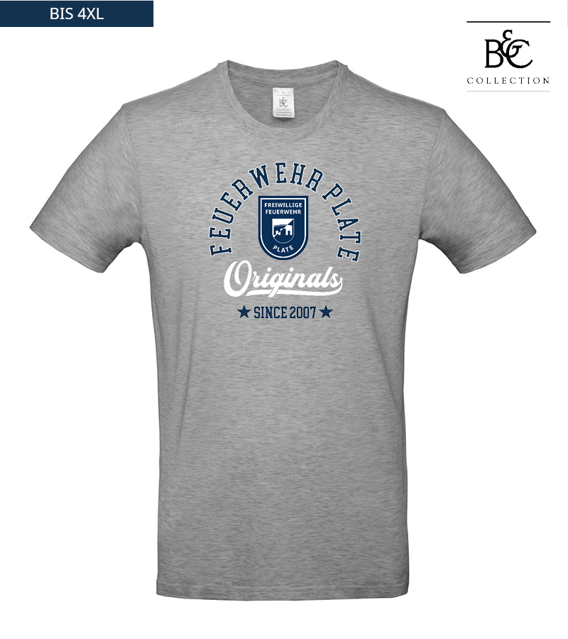 B&C Herren T-Shirt Sports Grey "Jacob"