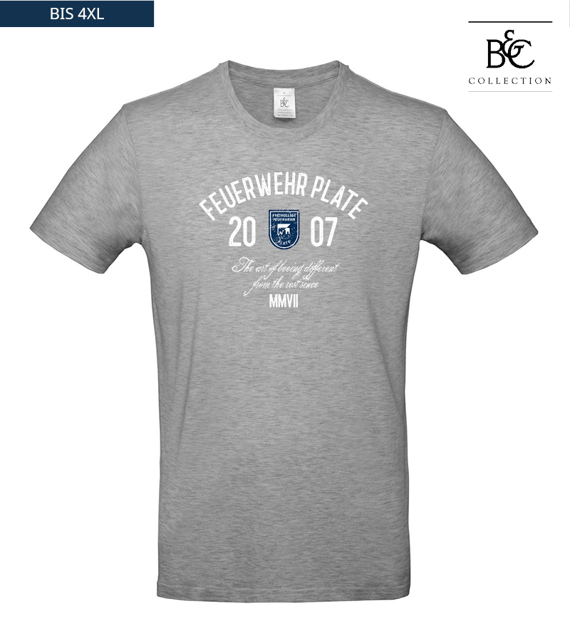 B&C Herren T-Shirt Sports Grey "Isack"