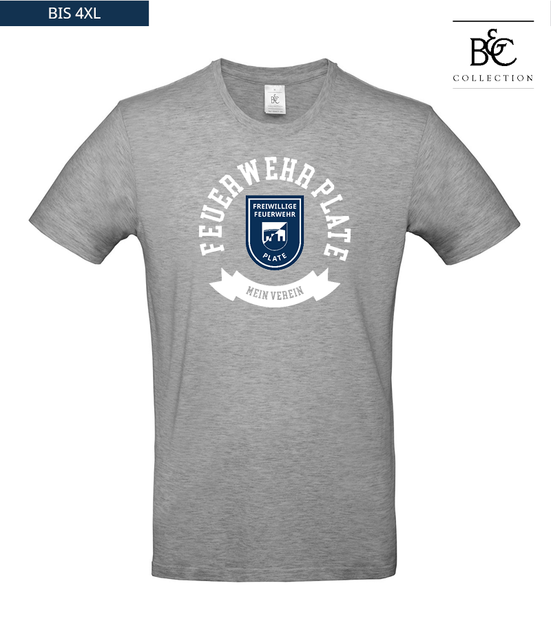 B&C Herren T-Shirt Sports Grey "Bono"