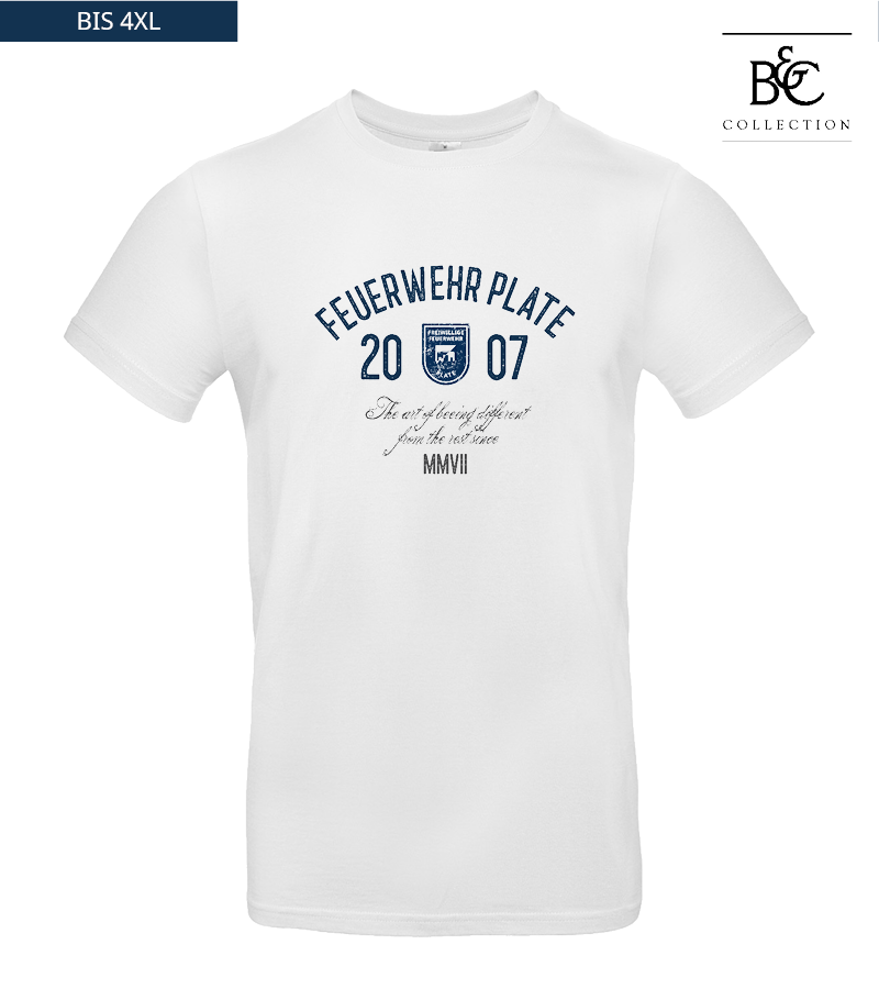 B&C Herren T-Shirt White "Isack"