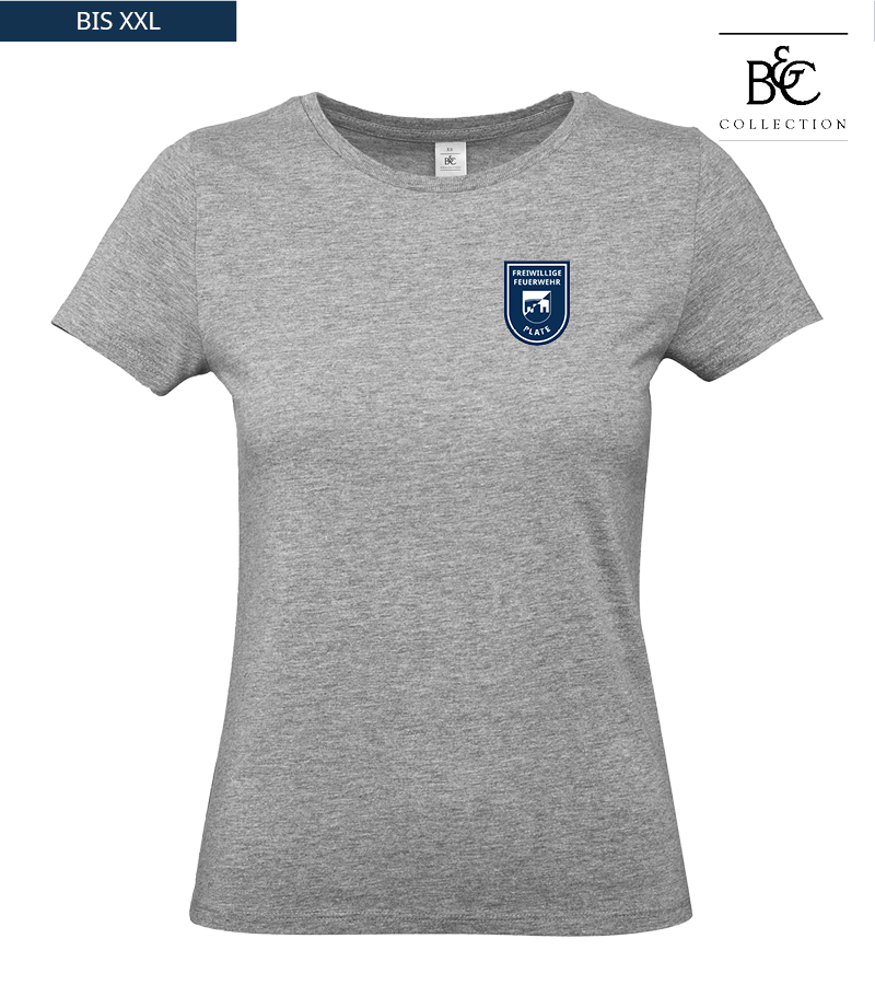 B&C Damen T-Shirt Sports Grey "Anton"