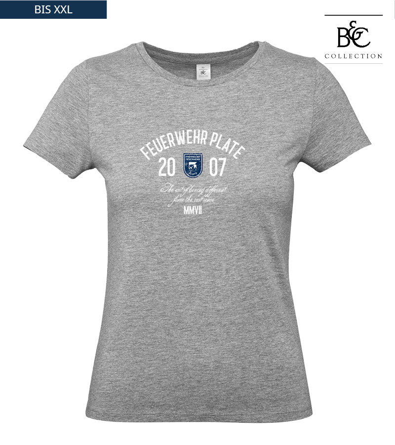 B&C Damen T-Shirt Sports Grey "Isack"