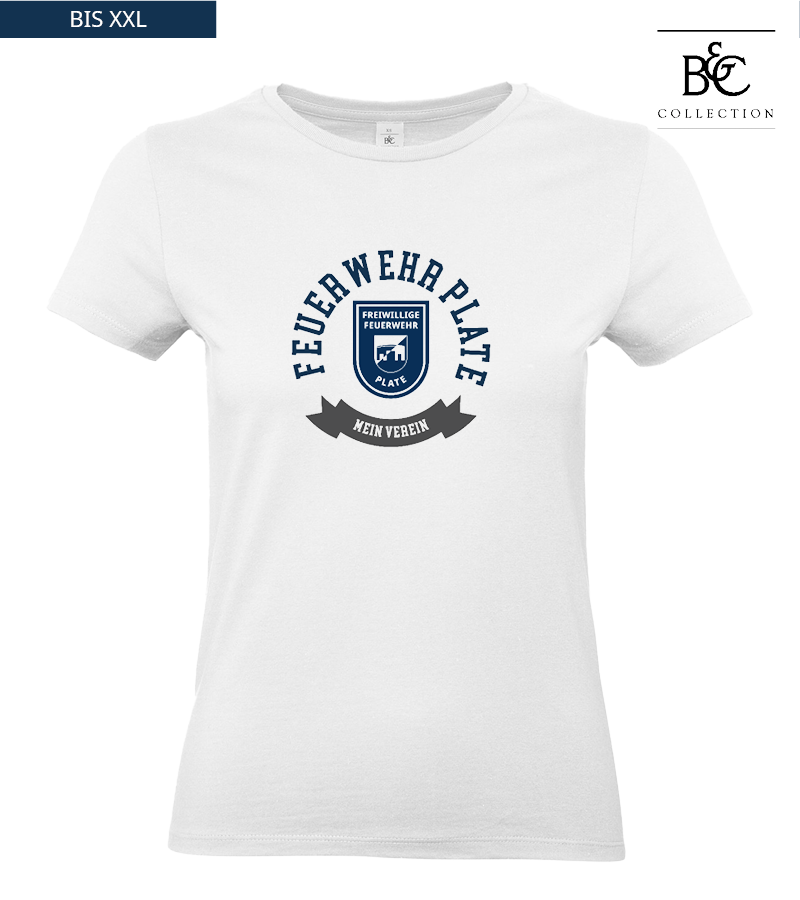 B&C Damen T-Shirt White "Bono"