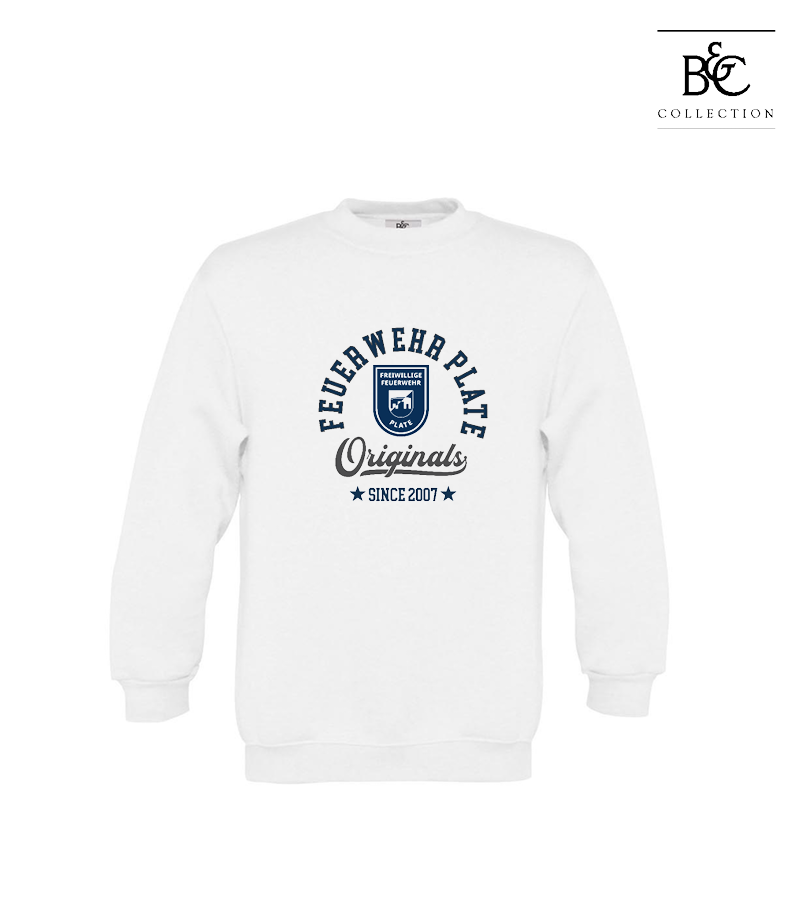 B&C Kinder Sweatshirt White "Jacob"