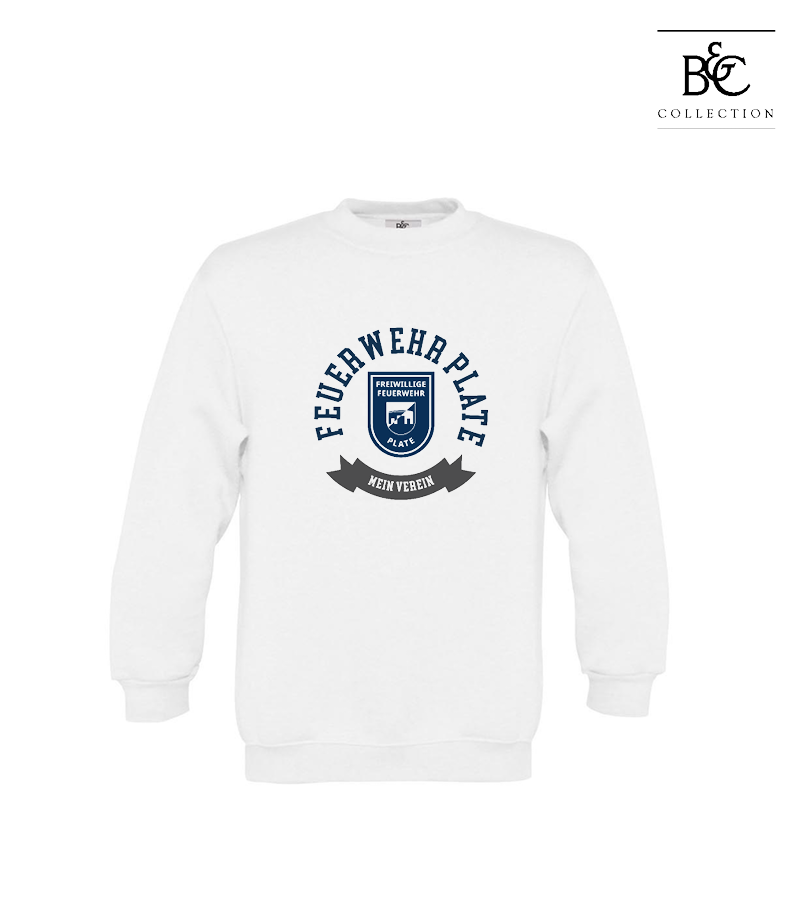 B&C Kinder Sweatshirt White "Bono"