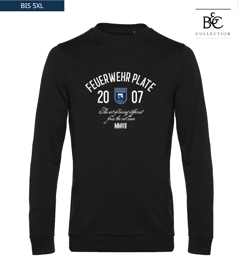 B&C Herren Sweatshirt Black Pure "Isack"