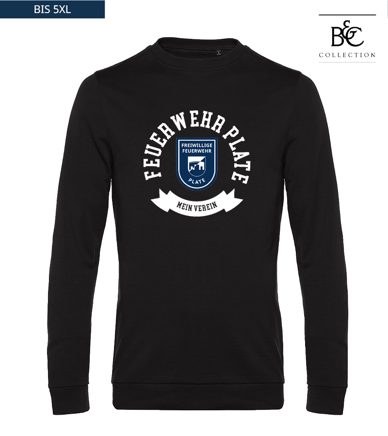 B&C Herren Sweatshirt Black Pure "Bono"