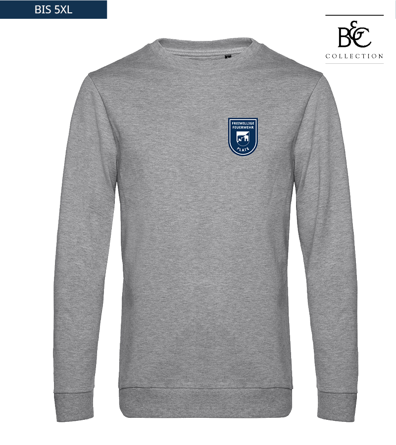 B&C Herren Sweatshirt Heather Grey "Anton"