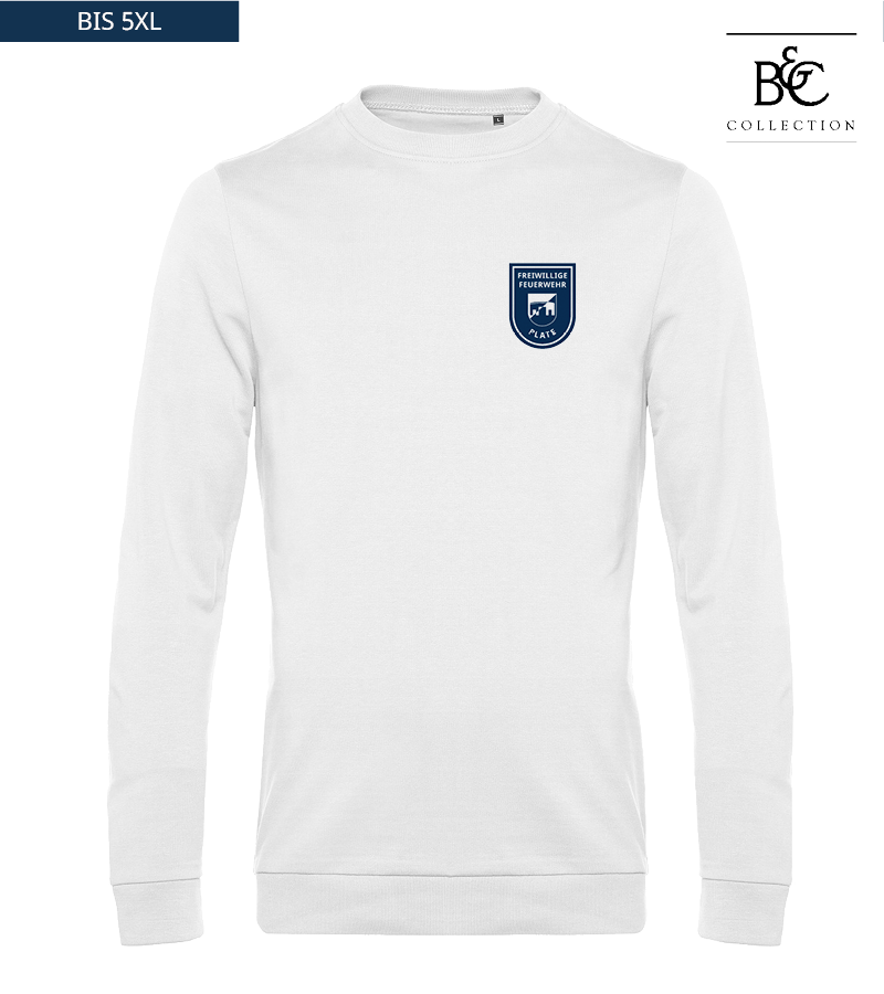 B&C Herren Sweatshirt White "Anton"
