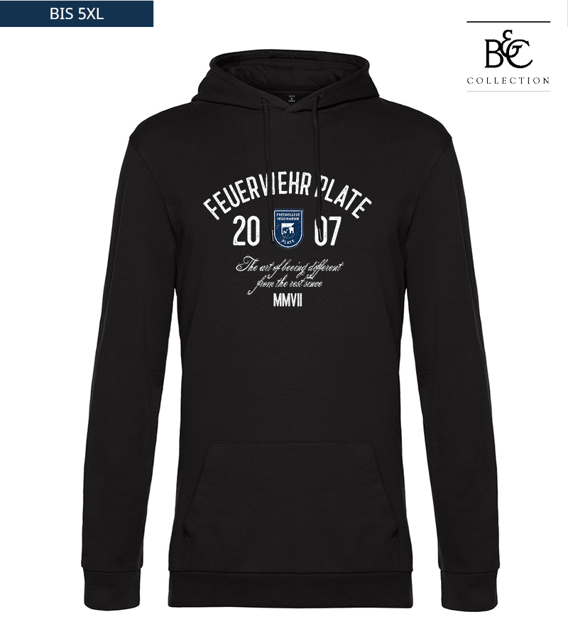 B&C Herren Hoodie Black Pure "Isack"