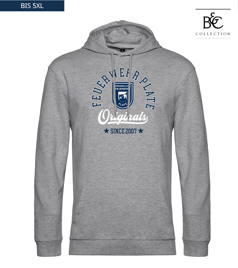 B&C Herren Hoodie Heather Grey "Jacob"