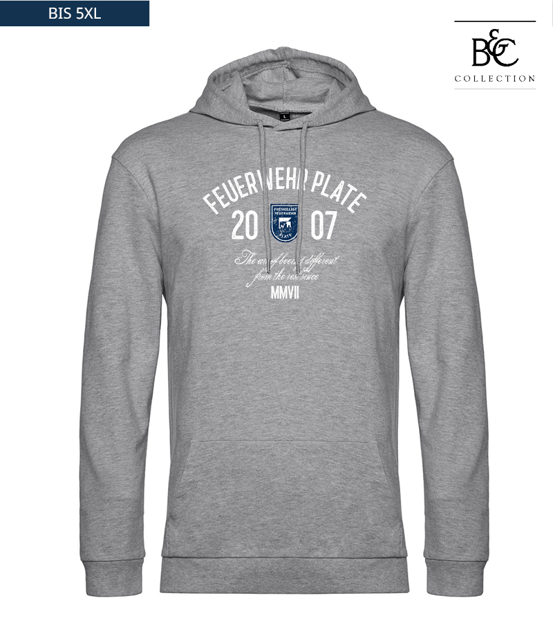 B&C Herren Hoodie Heather Grey "Isack"