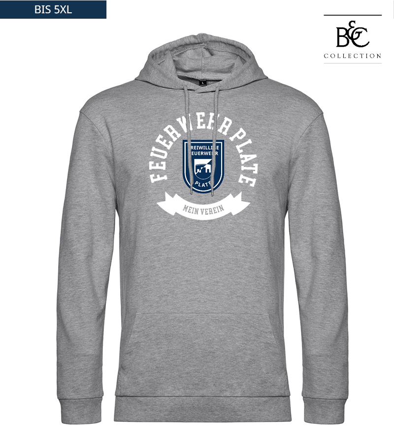 B&C Herren Hoodie Heather Grey "Bono"