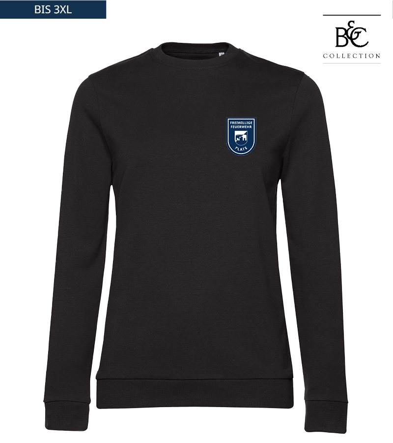 B&C Damen Sweatshirt Black Pure "Anton"