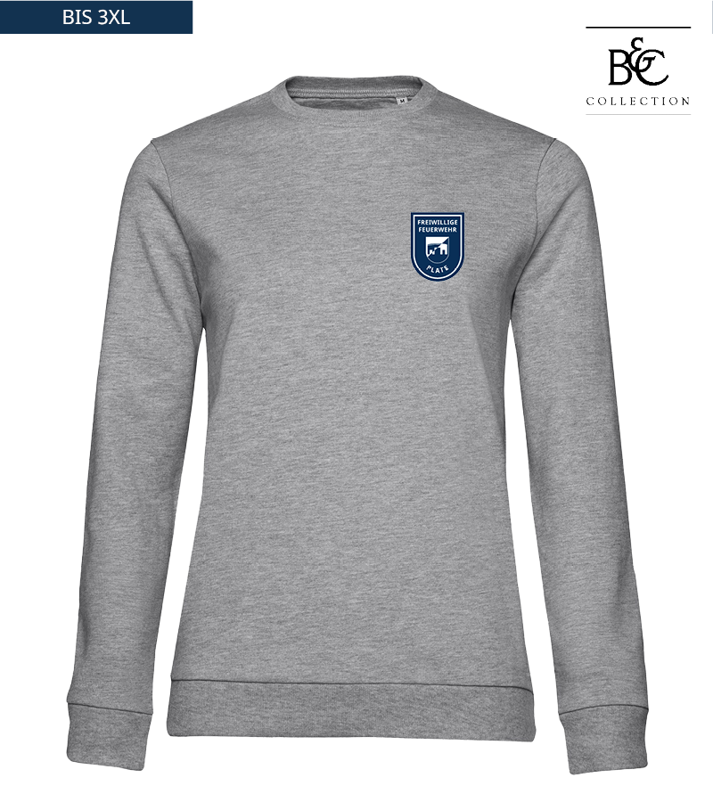 B&C Damen Sweatshirt Heather Grey "Anton"