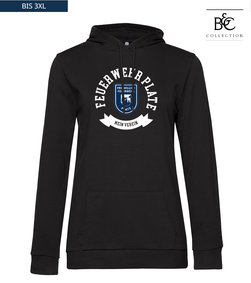 B&C Damen Hoodie Black Pure "Bono"