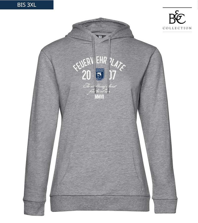 B&C Damen Hoodie Heather Grey "Isack"