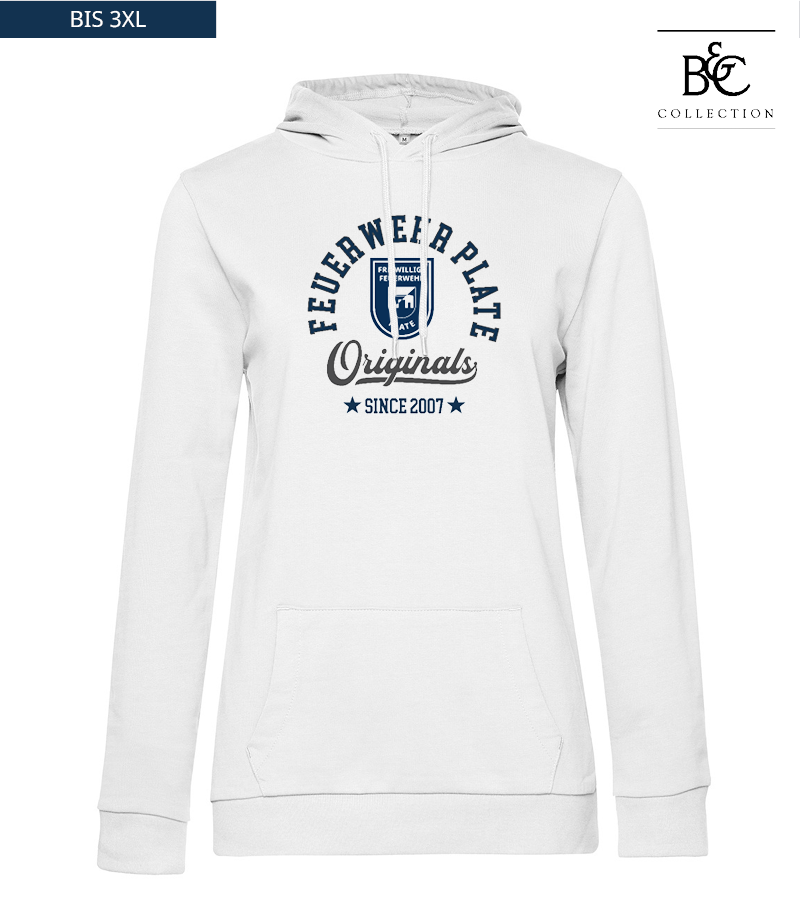 B&C Damen Hoodie White "Jacob"