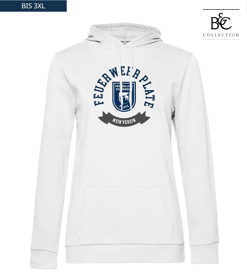 B&C Damen Hoodie White "Bono"