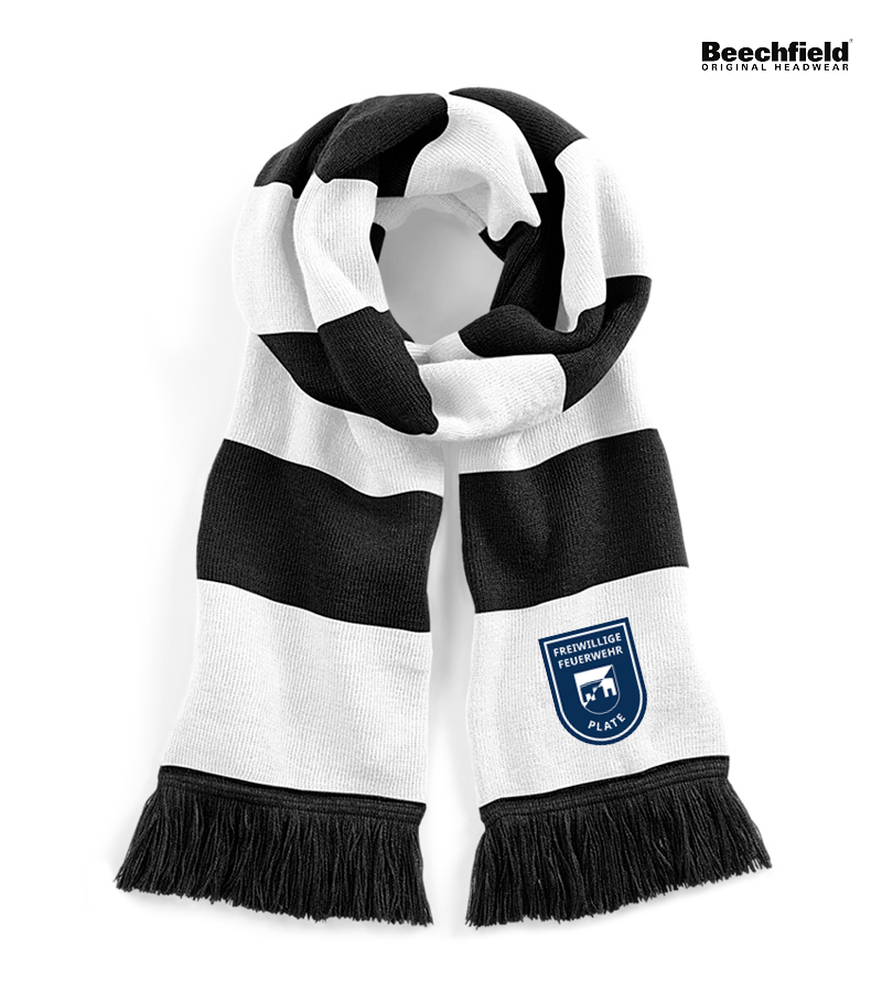 Beechfield Schal Black White "Anton"
