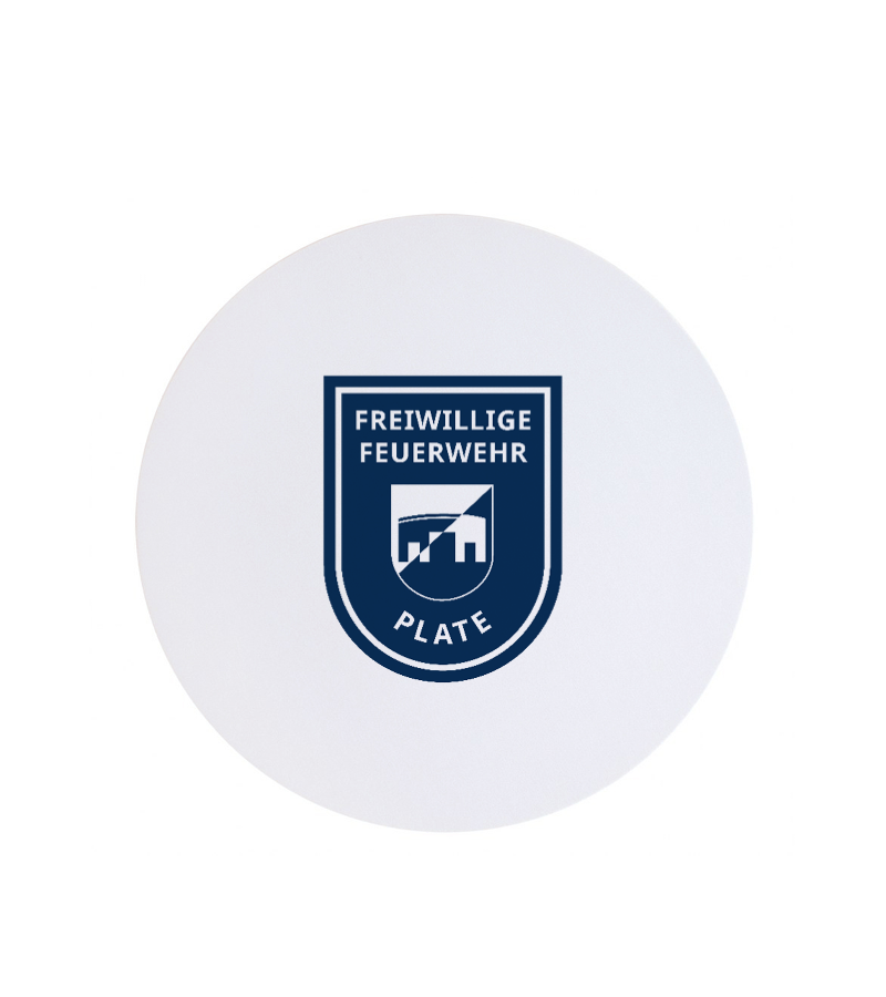 Textil Mousepad Rund White "Anton"