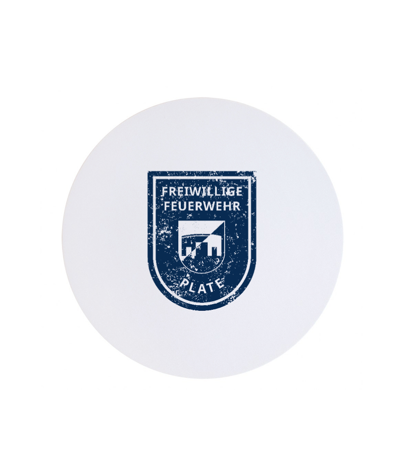Textil Mousepad Rund White "Uwe"