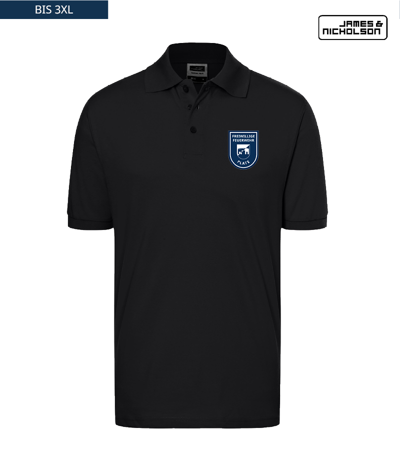 J+N Herren Polo-Shirt Black "Anton"