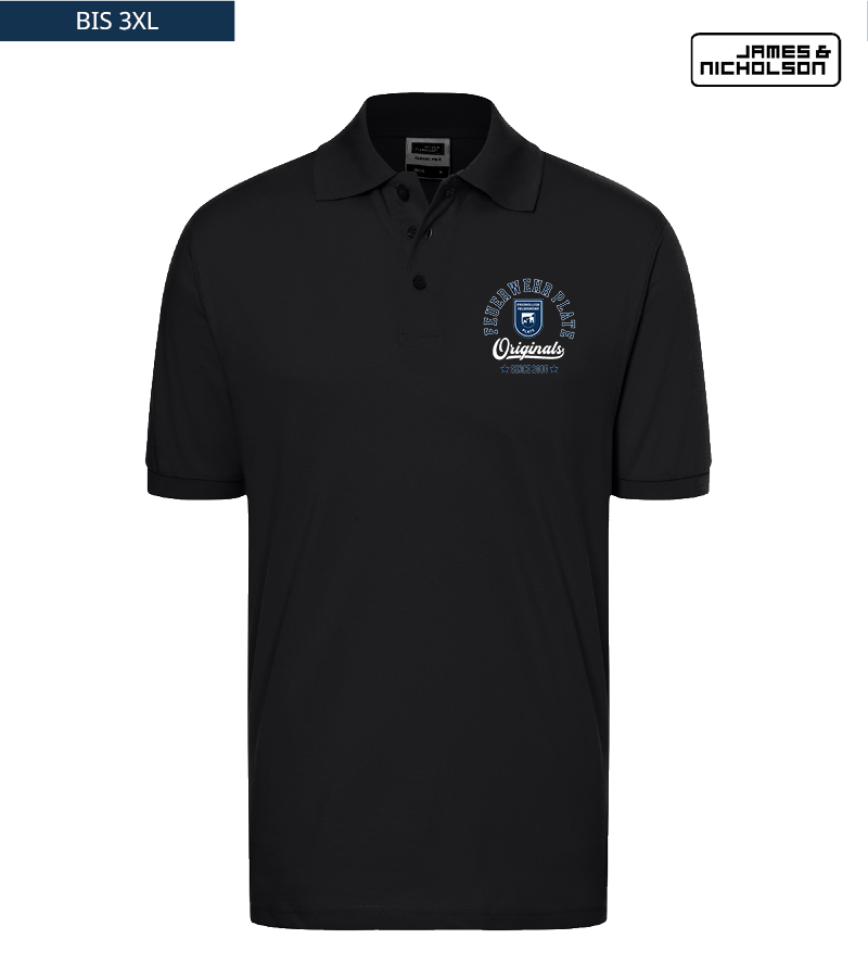 J+N Herren Polo-Shirt Black "Jacob"