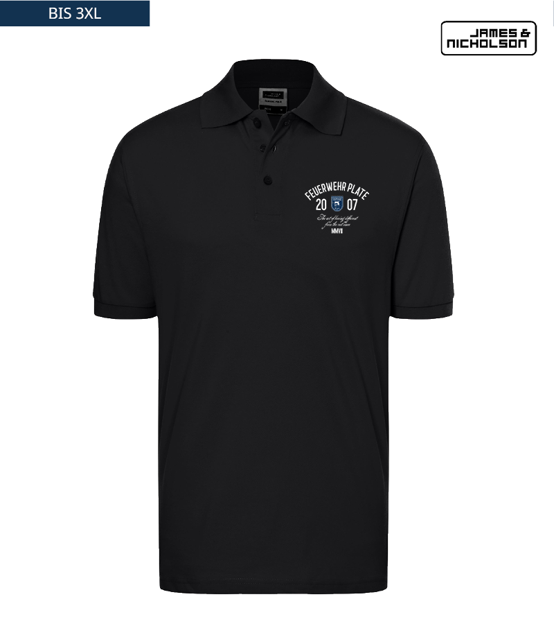 J+N Herren Polo-Shirt Black "Isack"