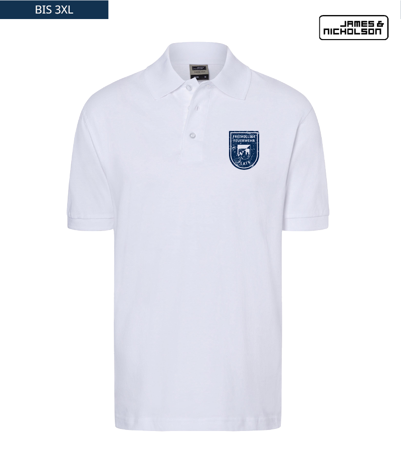 J+N Herren Polo-Shirt White "Uwe"