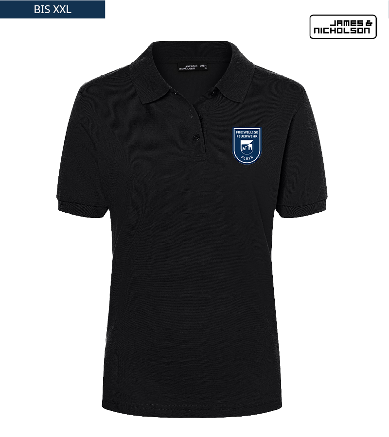 J+N Damen Polo-Shirt Black "Anton"