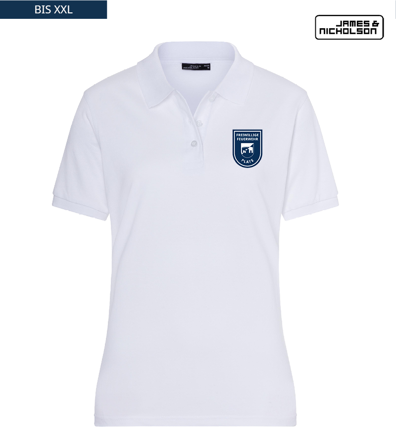 J+N Damen Polo-Shirt White "Anton"