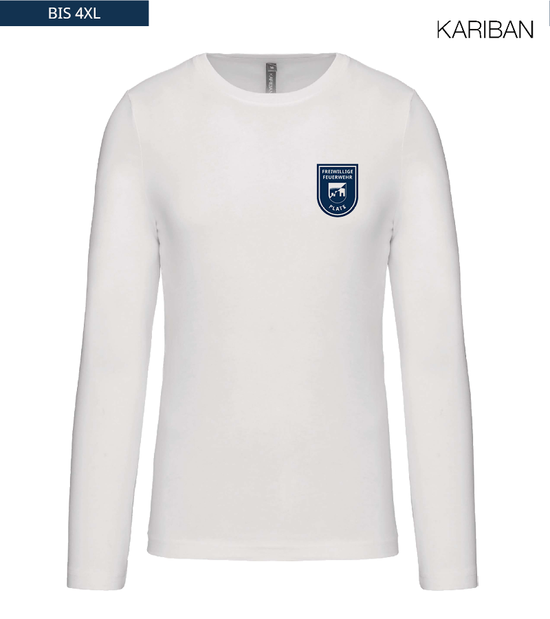 Kariban Herren Langarmshirt White "Anton"