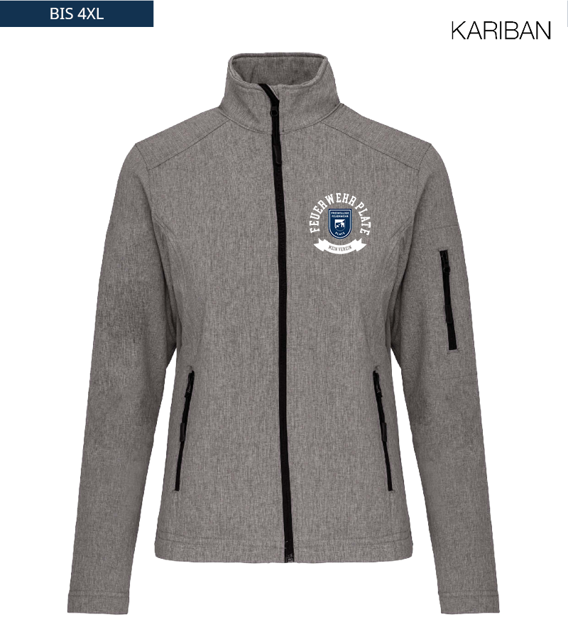 Kariban Damen Softshelljacke Marl Grey "Bono"