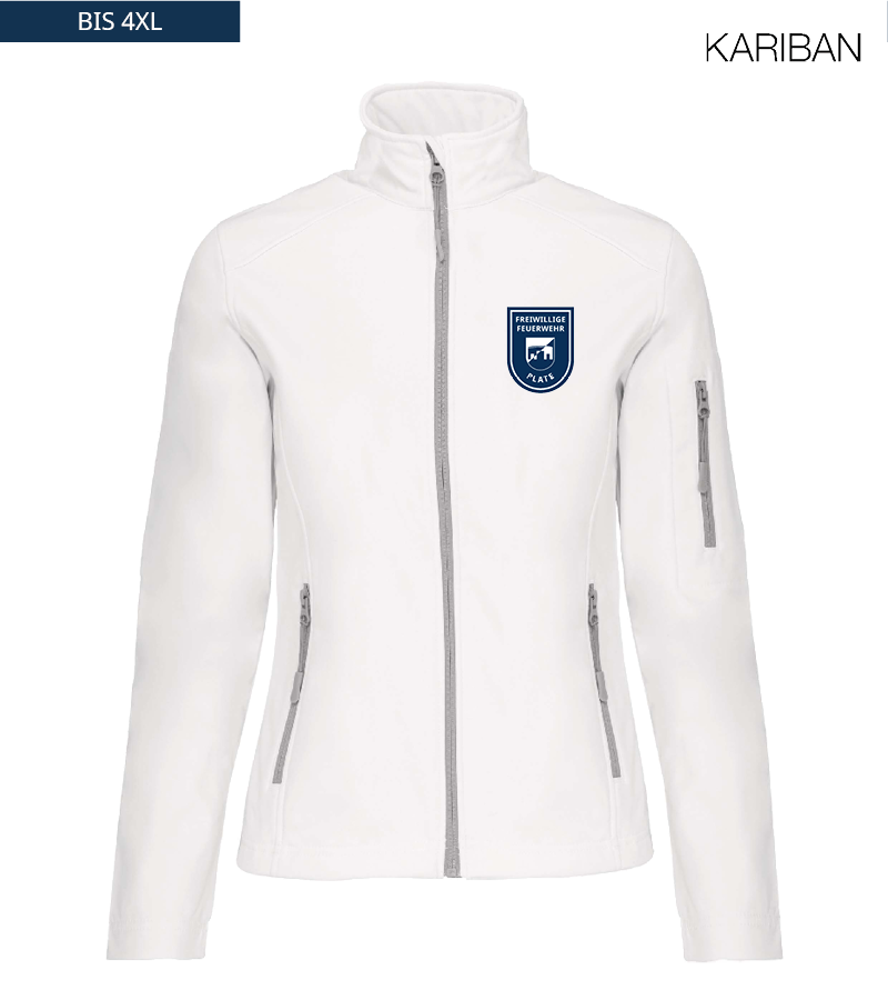 Kariban Damen Softshelljacke White "Anton"
