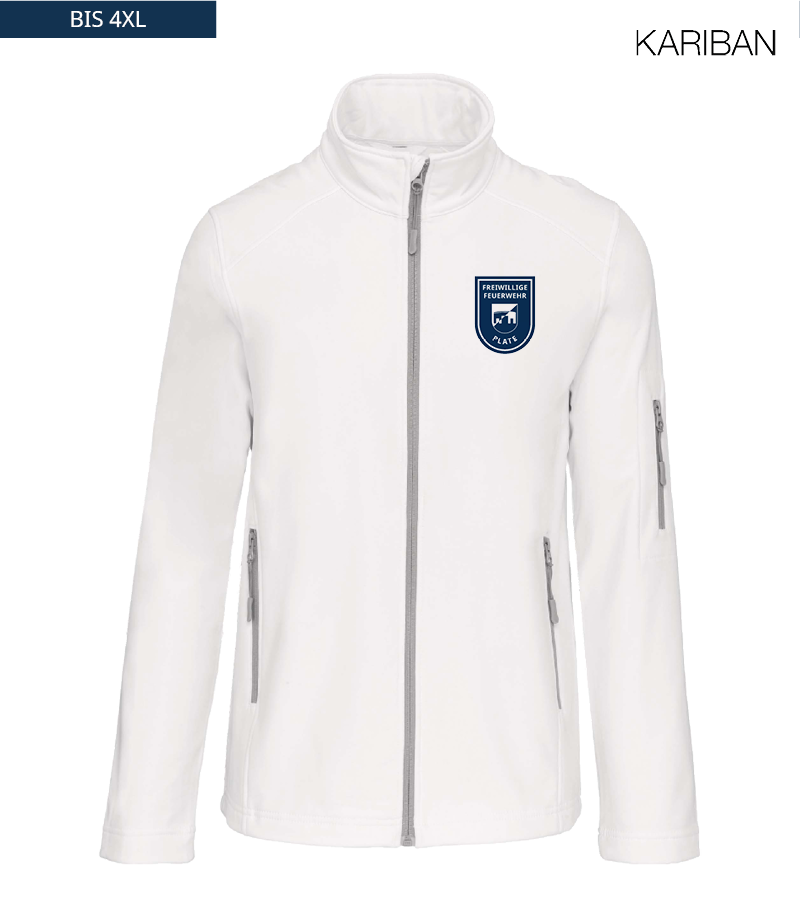 Kariban Herren Softshelljacke White "Anton"
