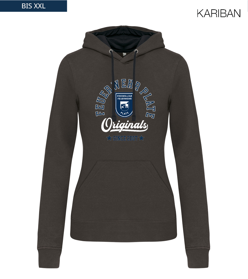 Kariban Damen Hoodie Dark Grey Black "Jacob"