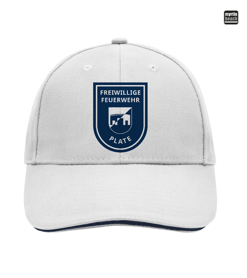 Myrtle Beach Unisex 6 Panel Sandwich Cap White "Anton"