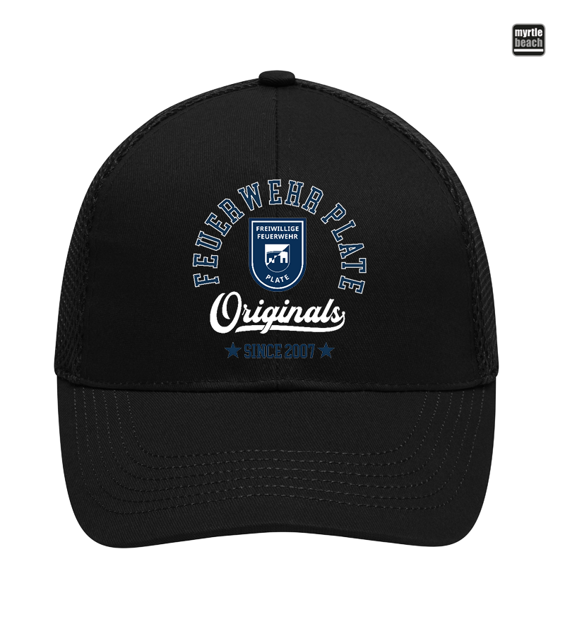Myrtle Beach Unisex 6 Panel Air Mesh Cap Black "Jacob"