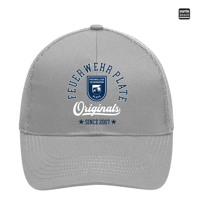 Myrtle Beach Unisex 6 Panel Air Mesh Cap Light Grey "Jacob"