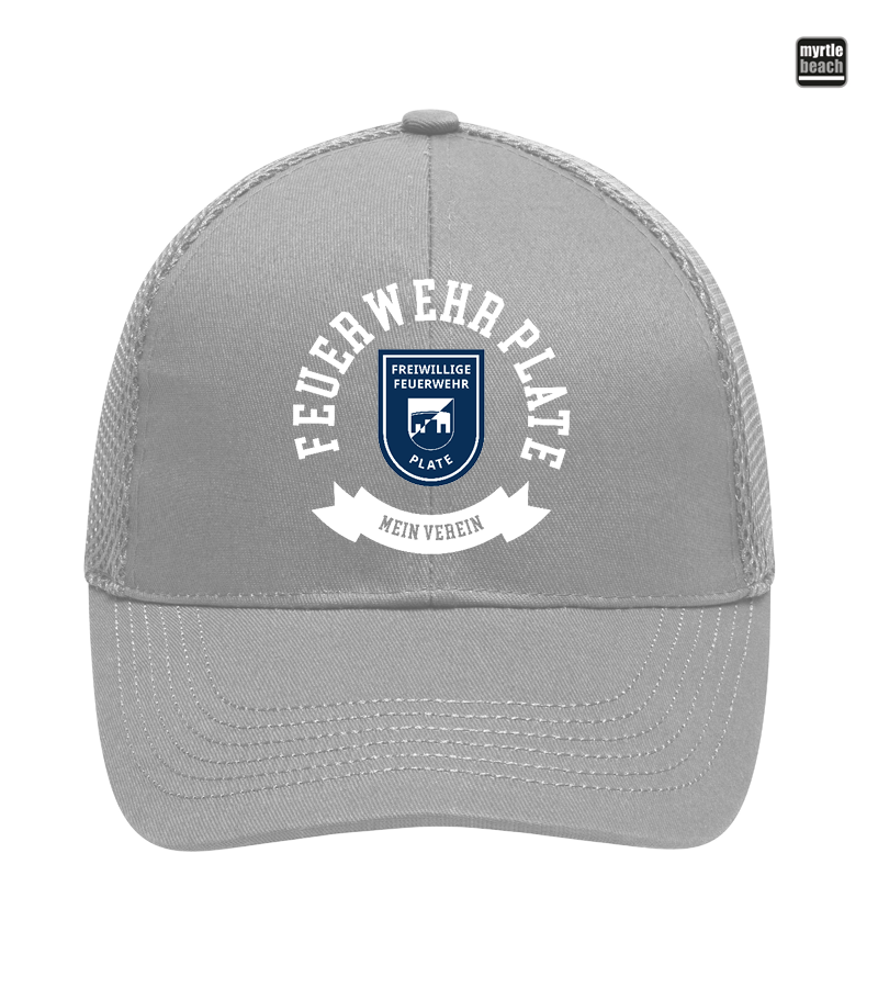 Myrtle Beach Unisex 6 Panel Air Mesh Cap Light Grey "Bono"