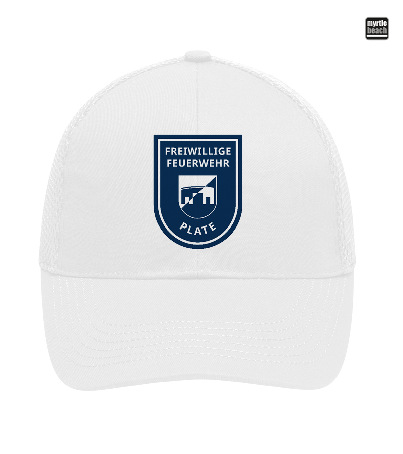 Myrtle Beach Unisex 6 Panel Air Mesh Cap White "Anton"