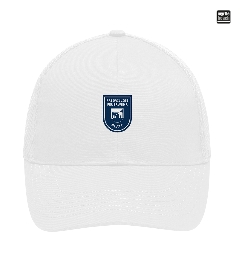 Myrtle Beach Unisex 6 Panel Air Mesh Cap White "Bono"