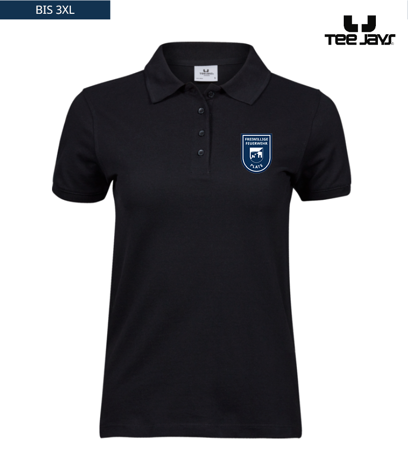 Tee Jays Damen Heavy Polo-Shirt Black "Anton"